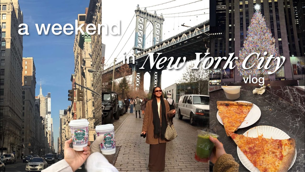 my FIRST time in New York✈️🏙️🎄vlog: seeing everything in a weekend