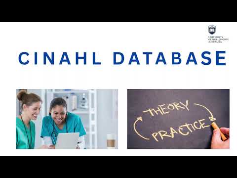 SEARCHING USING THE CINAHL DATABASE