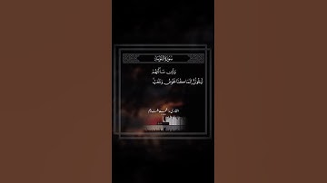 ايات من سورة التوبة بصوت القارىء محمد غنايم