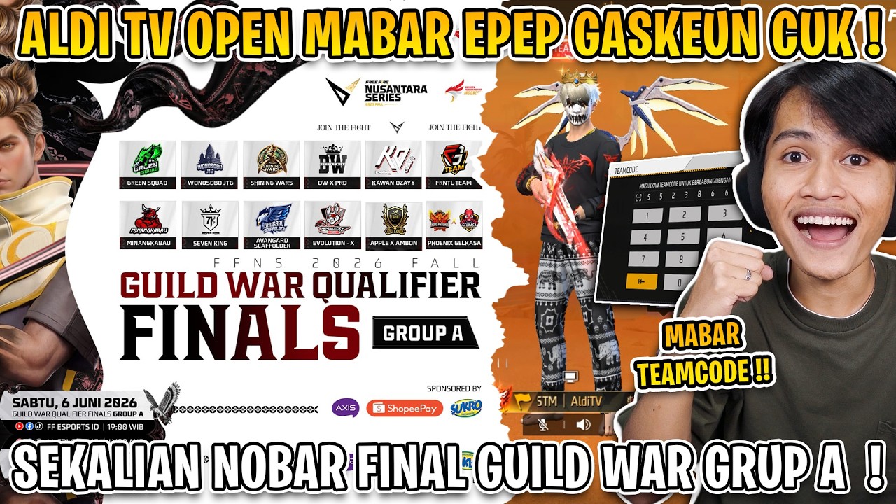 MABAR FF LAGI YUK !! SEKALIAN NOBAR FINAL FFNS GRUP A 😁