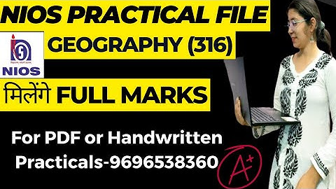 Nios 12th Geography (316) Practical/Solved Practical Nios (316) On-Demand Or April & October 2026.