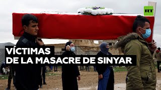 Entierran los restos de más de 100 yazidíes que fallecieron en una masacre del Estado Islámico