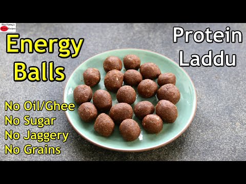 Protein Laddu - No Jaggery/Sugar/Ghee/Oil - Gluten Free - Tasty Healthy Ladoo Recipe For Weightloss
