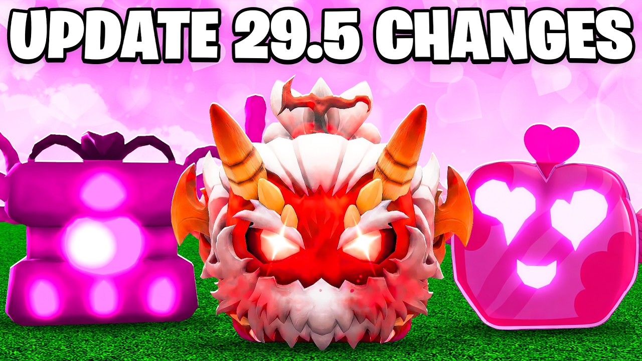 Blox Fruits ALL Changes in VALENTINE'S UPDATE 29.5!