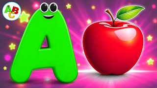 Abc Phonics Learning Educational Song For Toddlers A Is For Apple Abc Songs
