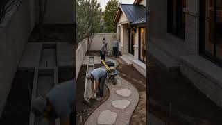 This Empty Courtyard Became a Lantern Garden Patio