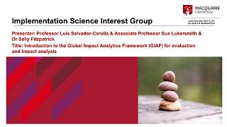 A/Prof Sue Lukersmith: Intro to the Global Impact Analytics Framework -evaluation & impact analysis Net Worth