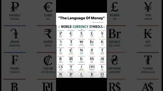 "The Language Of Money 💰😱 | All World Currency Symbols Explained |