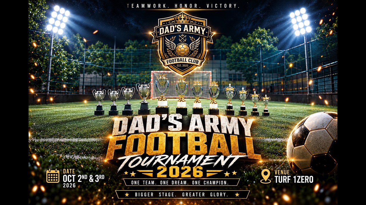 LIVE: Dad's Army Football Tournament 2026 | Day 2 | Turf 1Zero