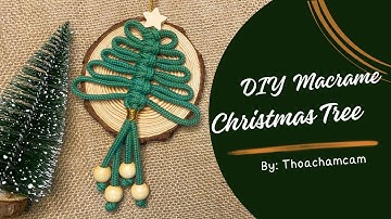 Làm cây thông macrame 🎄 trang trí Giáng Sinh | DIY Macrame Christmas Tree Tutorial @Thoahandmade
