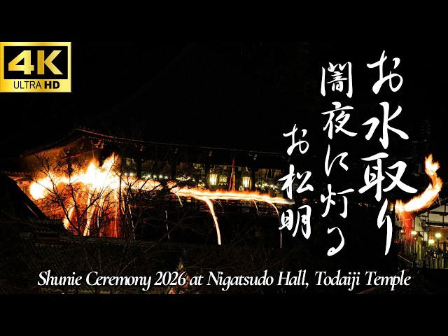 修二会2026】東大寺二月堂 お松明｜第二拝観所から見る18分ノーカット