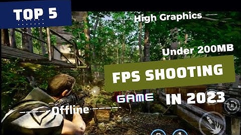 Best offline fps shooting games for android 2023[High Graphics]