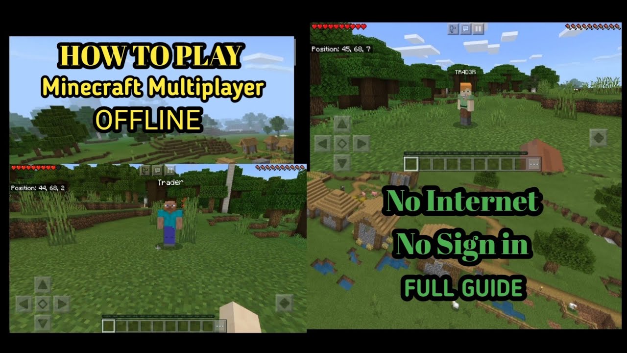 Minecraft gameplay offline