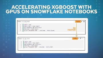 Accelerate The Training Of  XGBoost Models Using GPUs In Container Runtime On A Snowflake Notebook