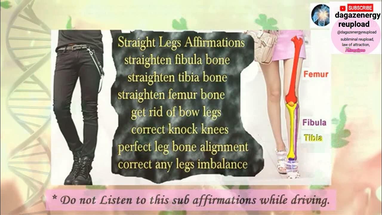 straight legs subliminal affirmations get rid of bowlegs subliminal