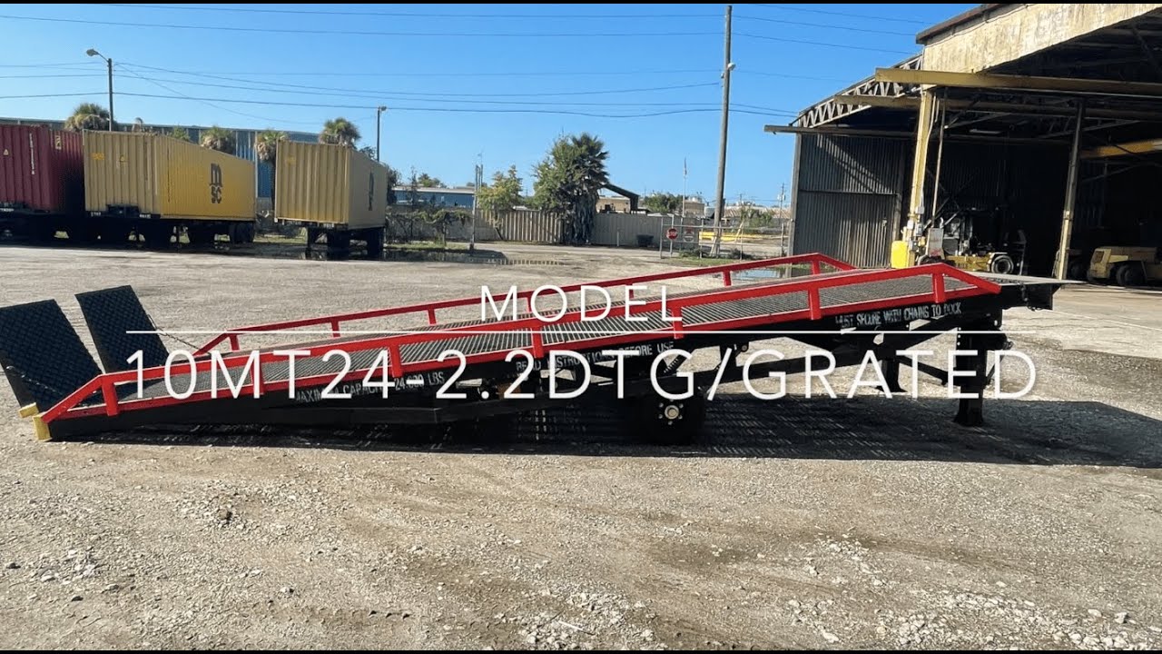 Tbc Ramps TBC-Ramps.com 10mt24-2.2DTG/grated product video Forklift Dock Ramp ...