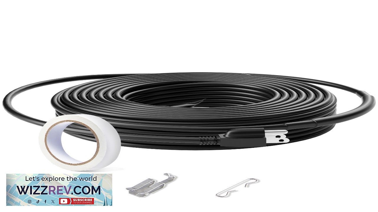 Self-Regulating Pipe Heating Cable 24FT 5W/FT Heat Tape for Pipes Roof Review
