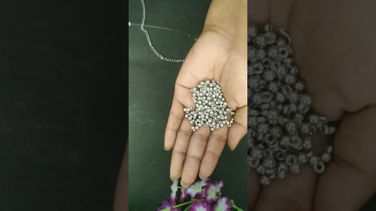 Let's try making a trendy oxidised necklace 🤩😱🌈||