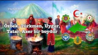 Özbek, Türkmen, Uygur, Tatar, Azer bir boydur.  Karakalpak, Kırgız, Kazak bunlar bir soydur!