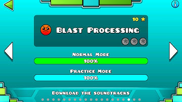 Geometry Dash Level 17 | 3 coins (Blast Processing)