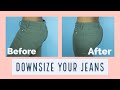 How to Downsize Your Jeans In 30mins ||SewAddicts