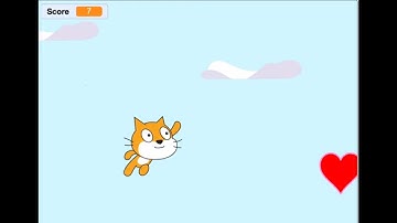 Scratch : Games Cat Flying dengan modifier