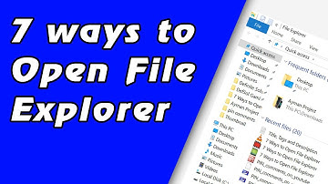 7 Ways to Open File Explorer in Windows 10 #windows10 #windowstips #windows10tipsandtricks