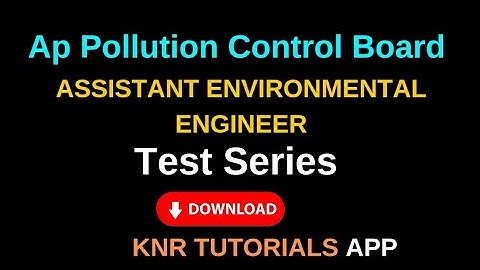 Assistant Environmental Engineer Test Series| Ap Pollution Control Board| #AEE
