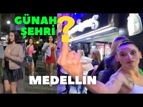 MEDELLİN’in ÇıLGIN GECE HAYATI. PARASIZ DÜNYAYI GEZMEK.Gezerken Para kazanmak. Ozi kaçar/Kolombiya