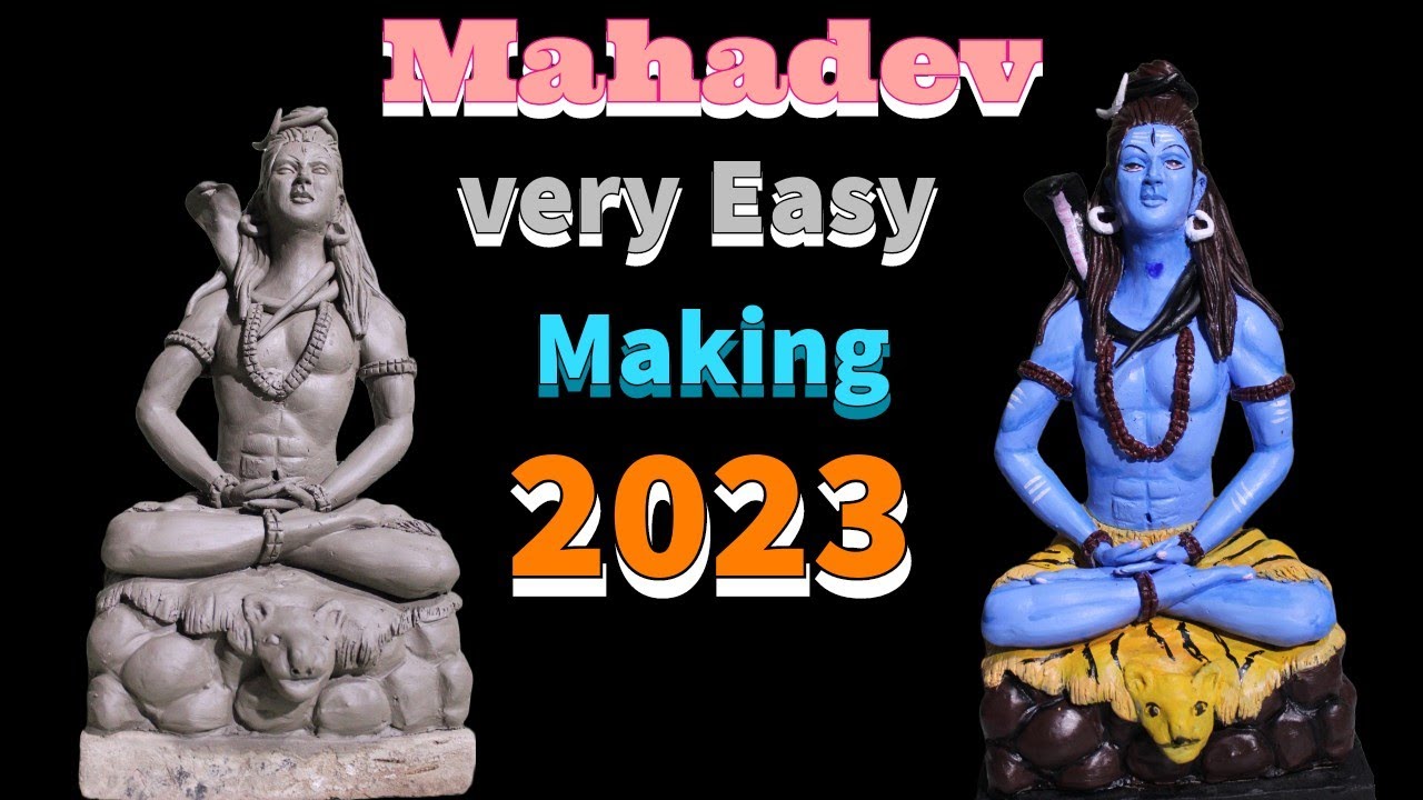 Mahadev idol making 2023 | Shiv sculpture making at home | Apna Multi Talent