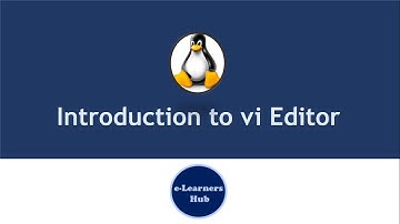Introduction to vi Editor