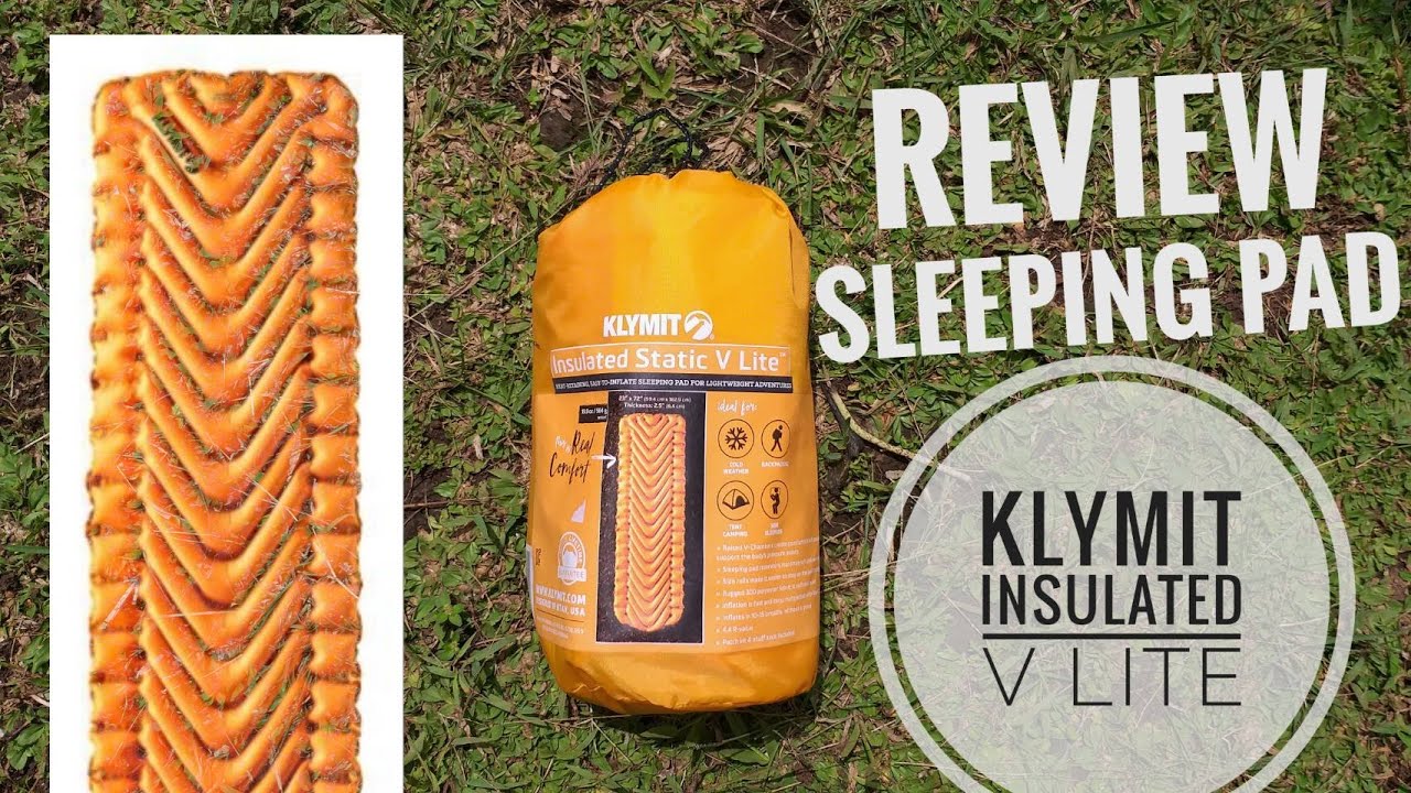 Review Sleeping Pad Klymit Insulated Static V Lite Youtube