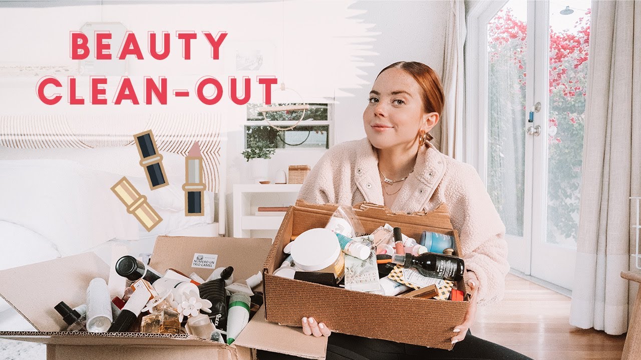 CLEANING OUT MY MAKEUP + SKINCARE COLLECTION | Beauty Giveaway!