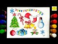 Christmas drawing easy steps  christmas painting  christmas decorations 2023