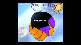SUN x MOON 💜🧡 @Dytane [Among Us]  #Among #edit #short #viral #cute