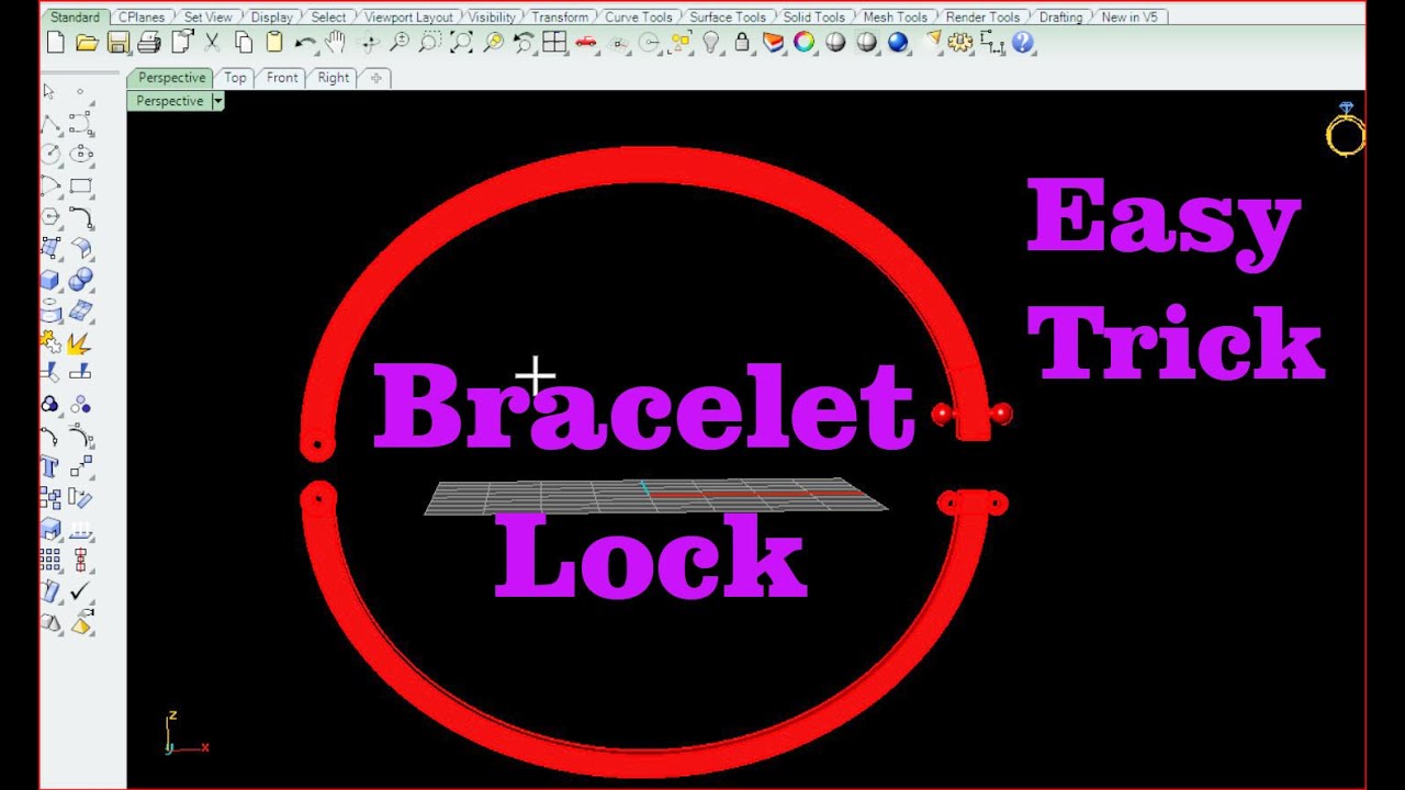 #bracelet #bracelet_lock #cad #fulltutorial #jwellery #matrix9 # ...