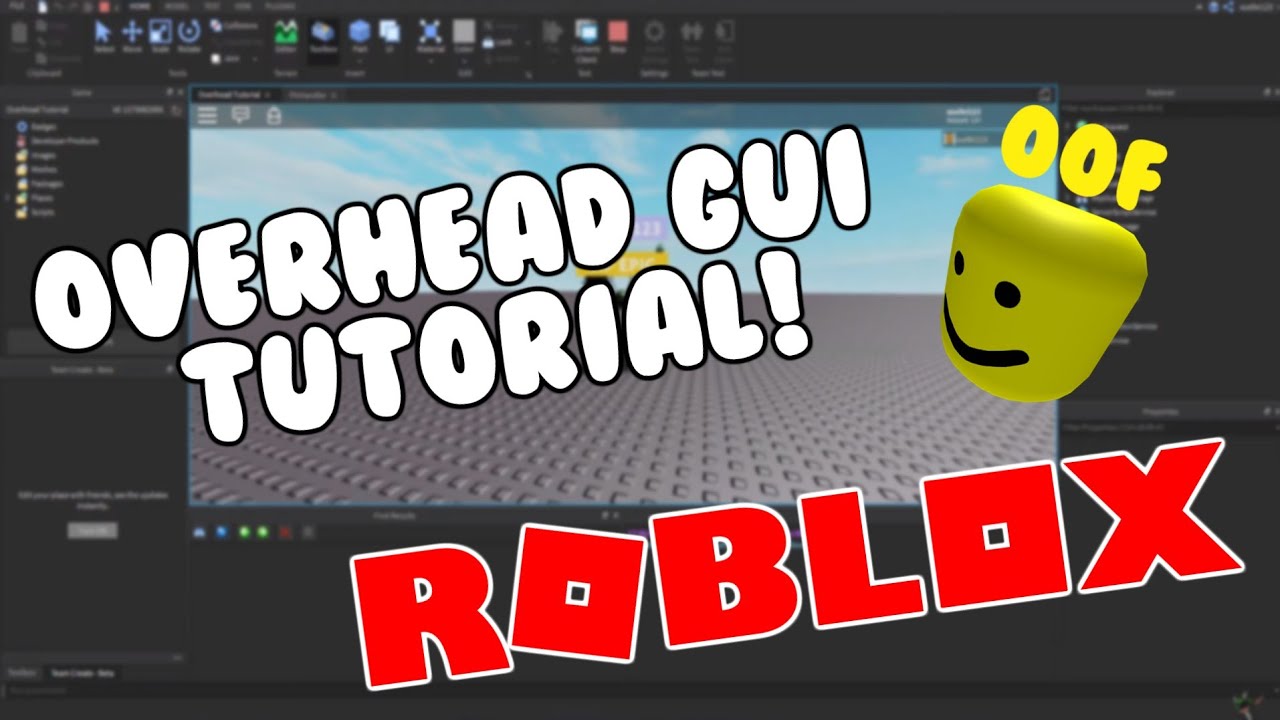 Overhead Gui Tutorial Roblox Scripting Tutorial Youtube - how to make an overhead gui roblox scripting tutorial youtube