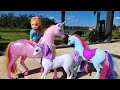 Unicorn queen  elsa  anna toddlers  fantastical horse friends
