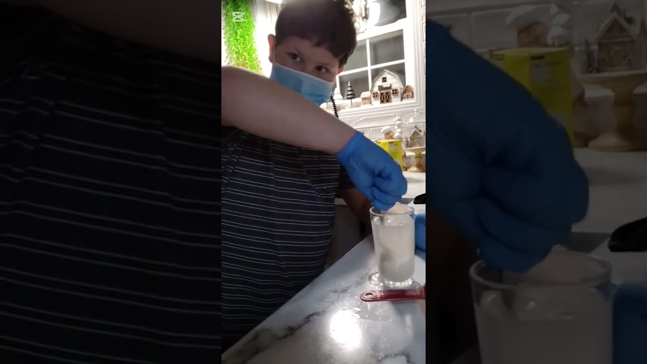 The 1st irl vid science experiment salt crystals do not do un supervised 