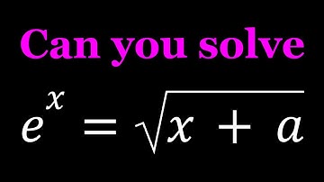 Solving A Non-Standard Equation