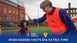 Rangers star Ryan Naderi surprises pupils at our Scottish FA Extra Time Programme