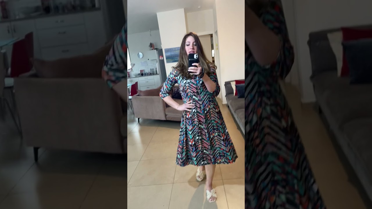 SS24: Swing Dress Chevron