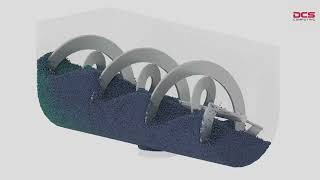 Simulating 750K Particles in a Ribbon Mixer