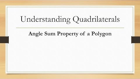 Angle Sum Property of Polygon | Chapter 3 | NCERT | CBSE | Class 8 Maths