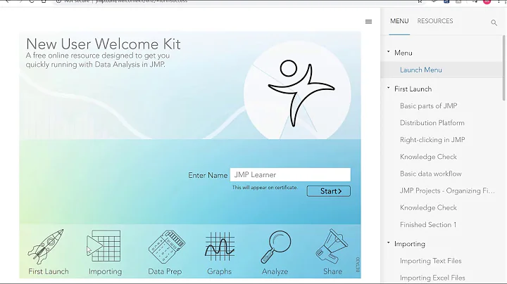 Getting started with JMP Pro