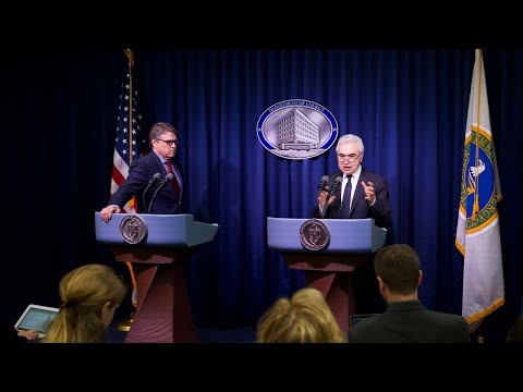 Secretary Perry and IEA Director Fatih Birol Brief the Press at the ...