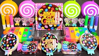 Candy Crush Saga Game Slimemixing Makeup,Parts,Glitter Into Slime #Asmr#Satisfying#Slime