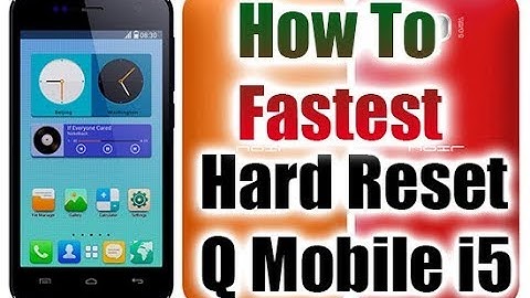 How To Hard Reset Q Mobile i5 Easy Step - Recovey Mode Wipe Data