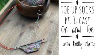 Knitty Natty | Tutorials | Toe Up Socks Part 1: Cast On & Toe