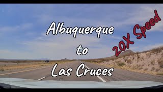 🚗 Dashcam Drive: Albuquerque to Las Cruces in 20x Speed | 4K Time-Lapse Road Trip